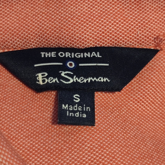 Ben Sherman Mens Preppy Cotton Blend Woven Short Sleeve Button Down Shirt Small - Picture 9 of 9